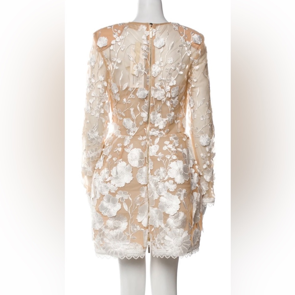 Bronx and Banco Cream Floral Mini Dress - Picture 3 of 5